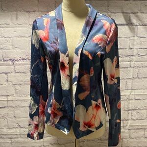 Blazer floral dress jacket
